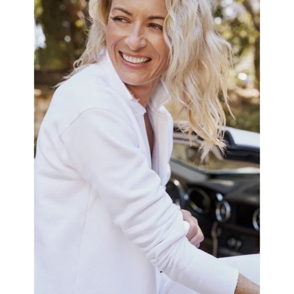 Frank & Eileen Carmel Travel Set Triple Fleece Combo White Small MSRP $296 - Picture 3 of 5